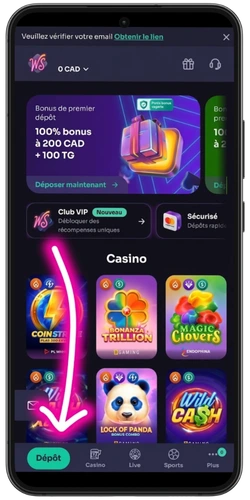 Connexion au compte WinSpirit