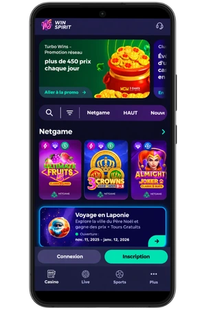 Site officiel du casino WinSpirit